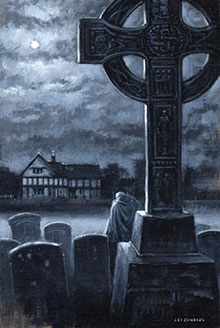 'There was a man dwelt by a churchyard' by Les Edwards (copyright Les Edwards)
